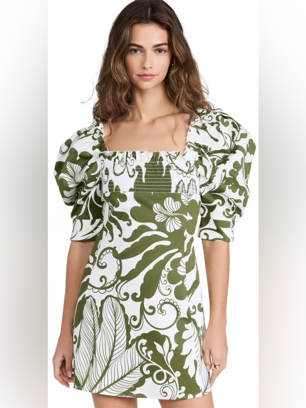 La Double J Sexy Marea Olive Green Mini Dress XL